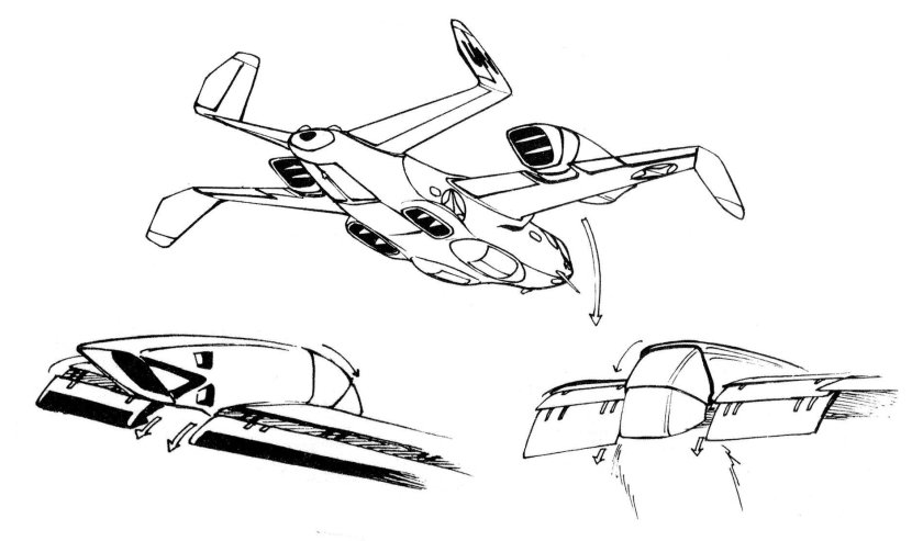 Струйный двигатель VTOL