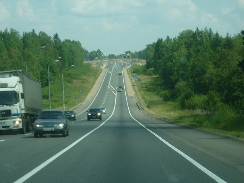 Е95 трасса Москва Санкт-Петербург