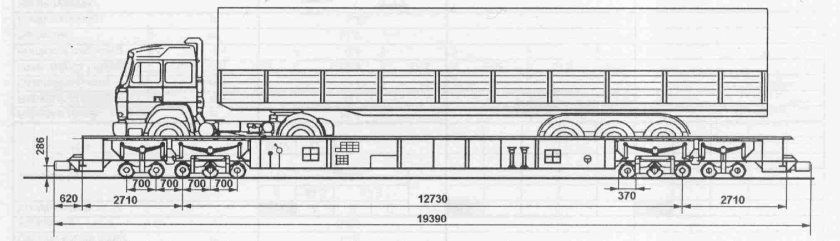 Контрейлерная платформа 13-5205 схема