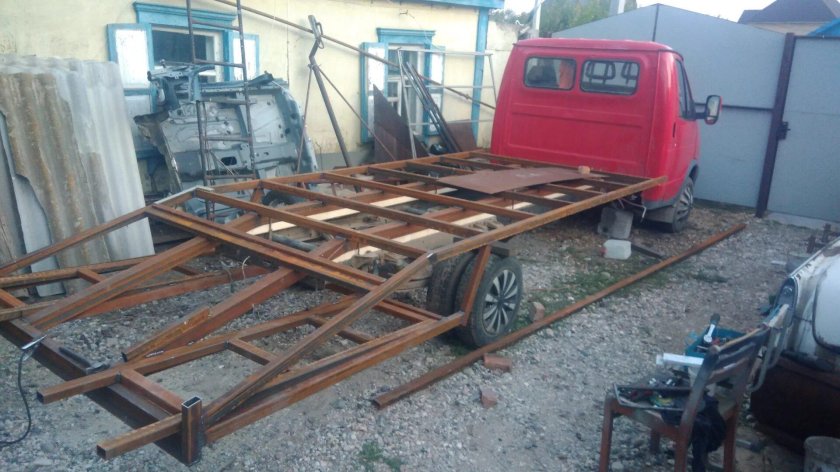 Чертежи платформы эвакуатора на Газель