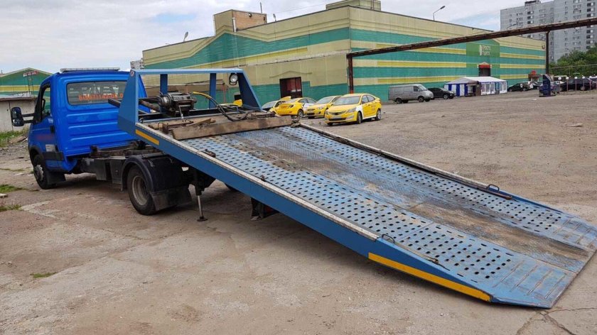 Эвакуатор Газель Некст со сдвижной платформой