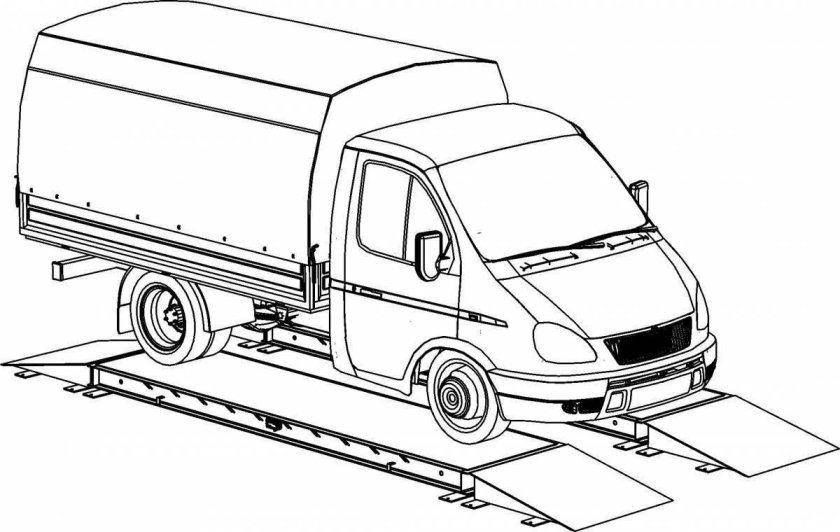 Раскраска Газель грузовая Некст