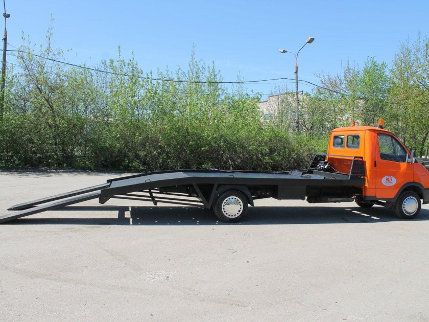 Эвакуатор валдай со сдвижной платформой