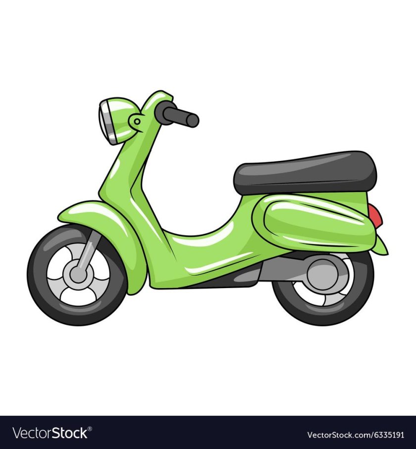 Мультяшный мопед