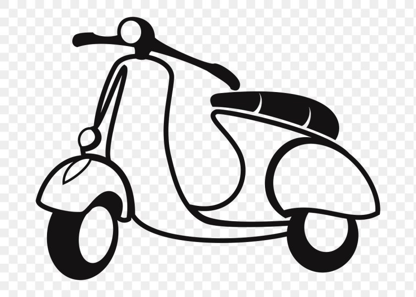 Мотороллер вектор