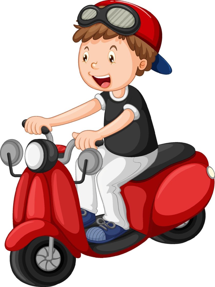 Scooter cartoon