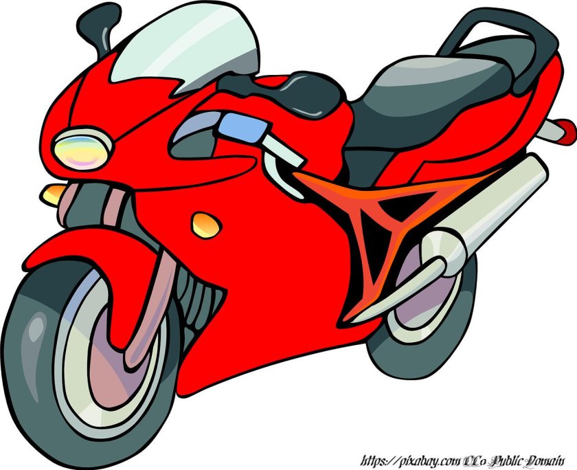 Мотоцикл мультяшный