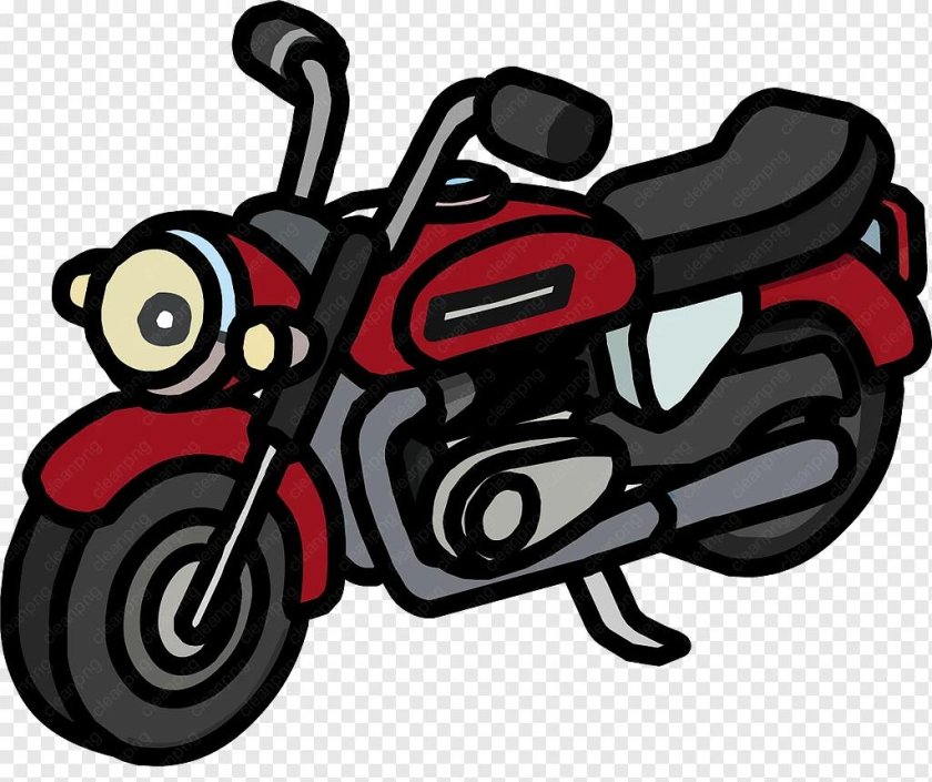 Мотоцикл мультяшный