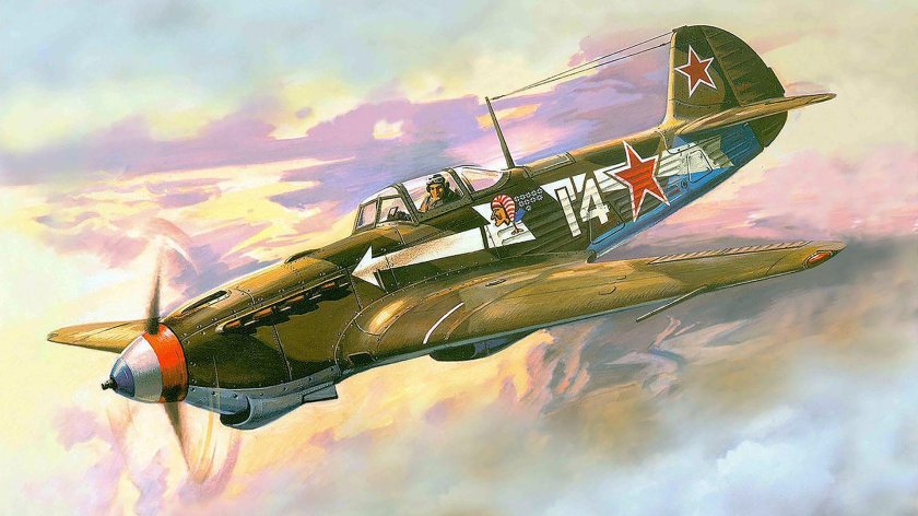Советский истребитель "як-1б"