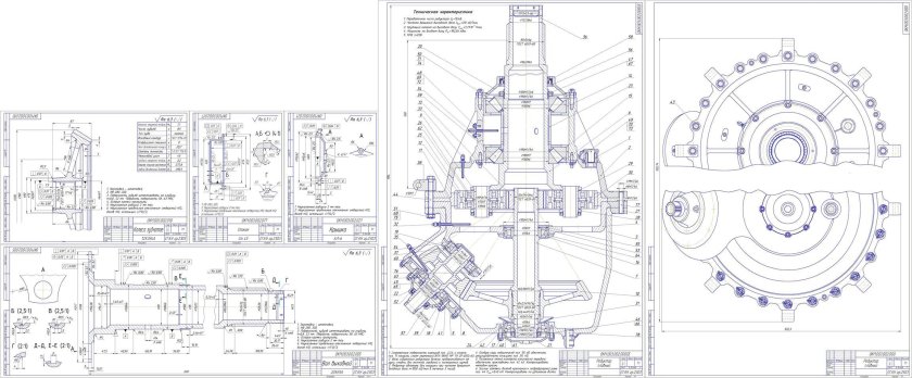 Планетарный редуктор чертеж