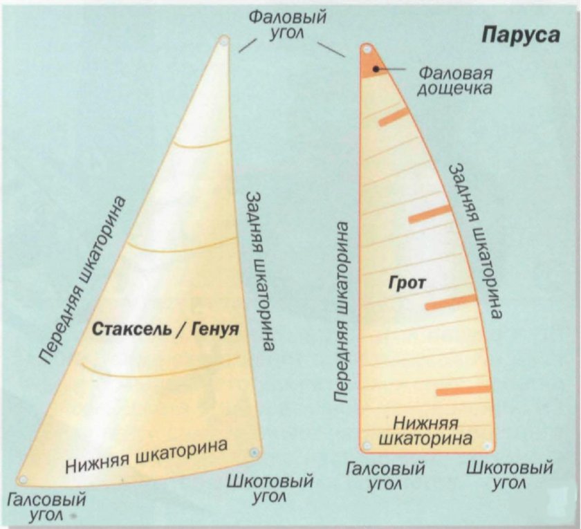 Строение паруса