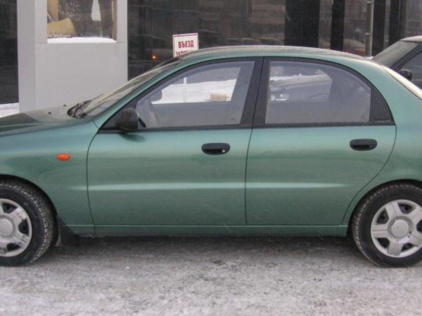 Шевроле Ланос зеленый бамбук