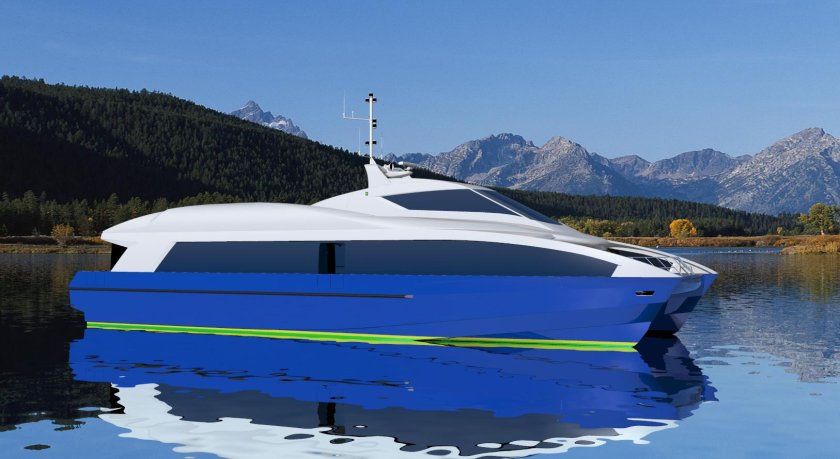 Моторный катамаран