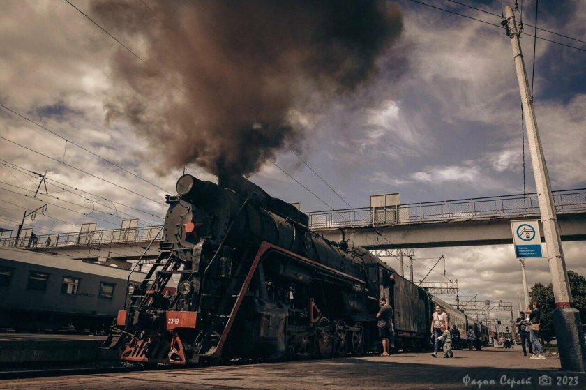 Поезд старый Оскол Сараевка ретро