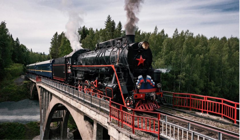 Ретропоезд «Рускеальский экспресс» Сортавала – Рускеала