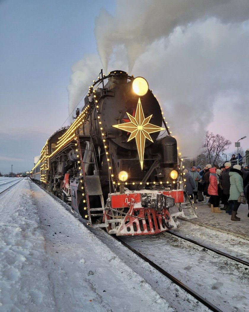 Рождественский ретро поезд иваново шуя