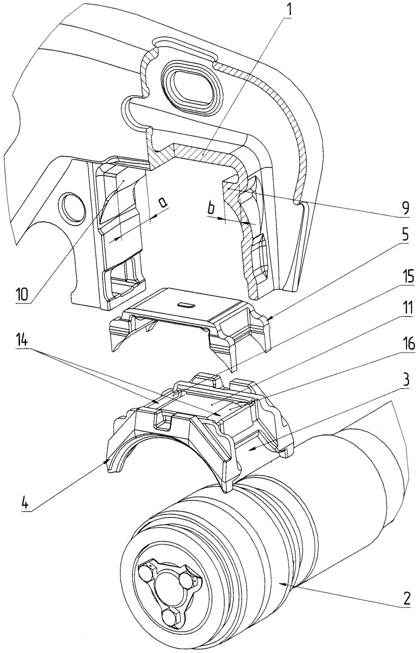 Кассетная букса грузового вагона