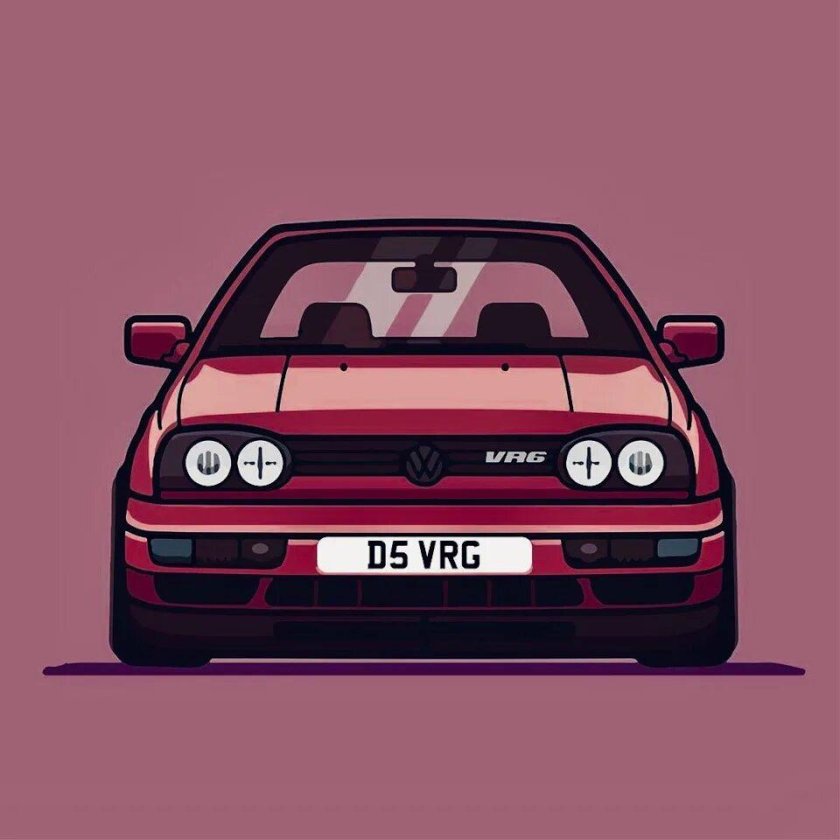 Фольксваген гольф 3 рисунок