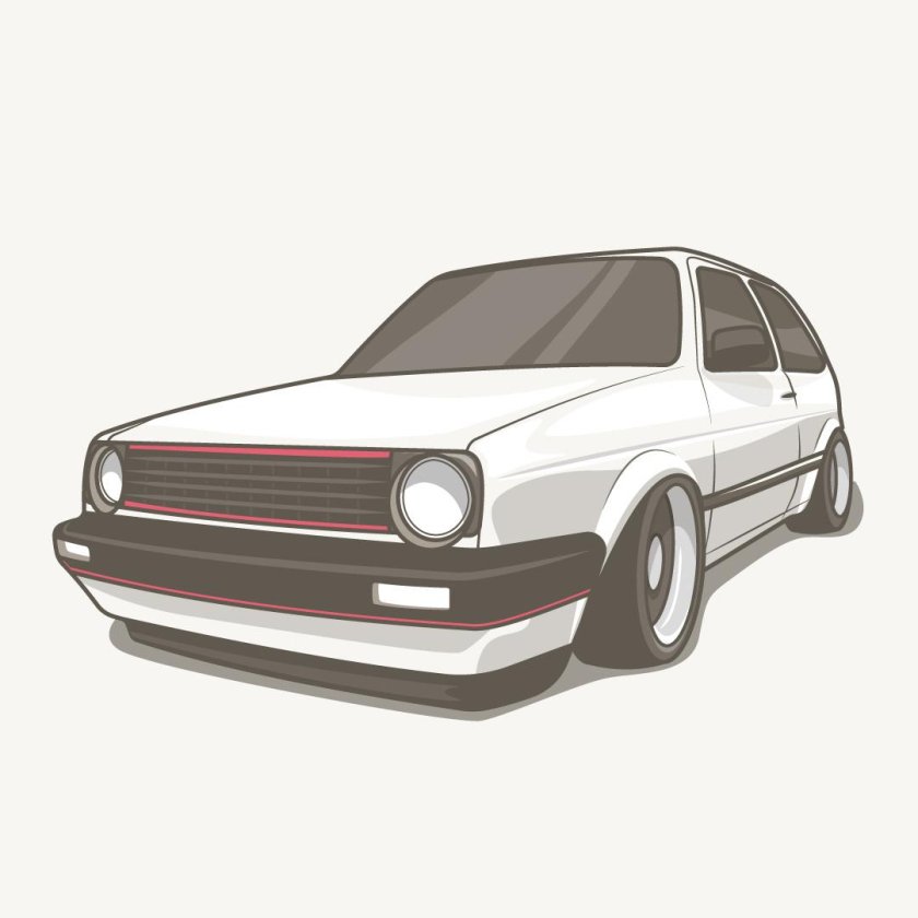Volkswagen Golf mk2 сплиттер