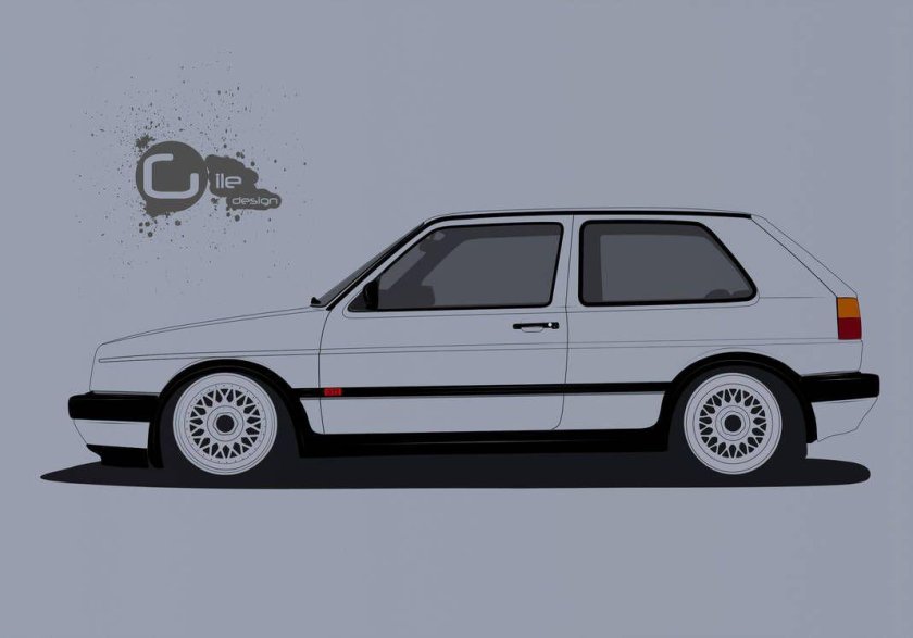 Фольксваген гольф mk2 чертёж