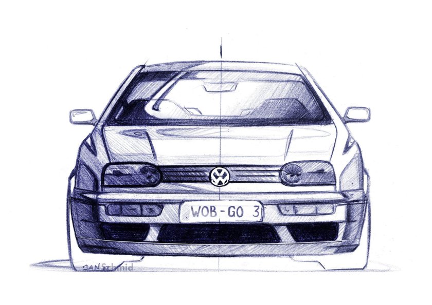 Volkswagen Golf mk3 вектор