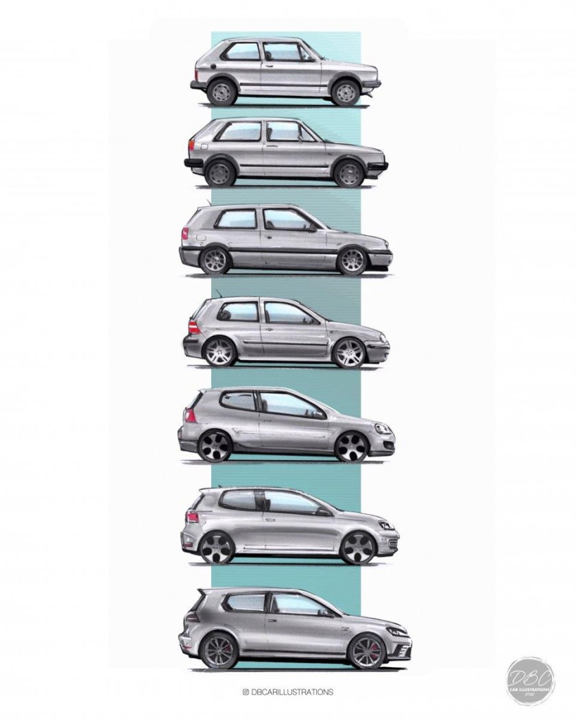 Фольксваген гольф поколения