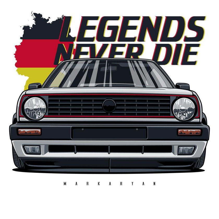 Golf 2 наклейки