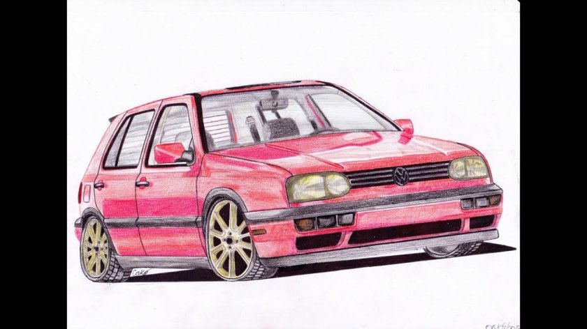 Volkswagen Golf mk3 вектор