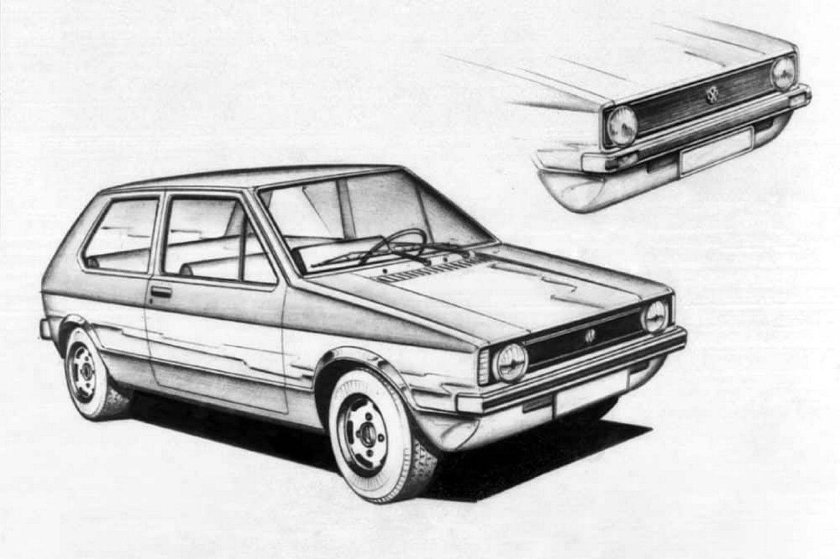 Фольксваген гольф 1 чертеж