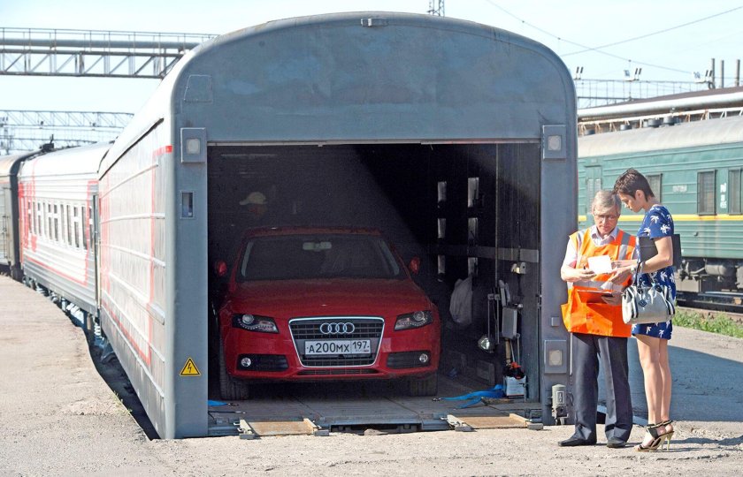 Вагон-автомобилевоз РЖД