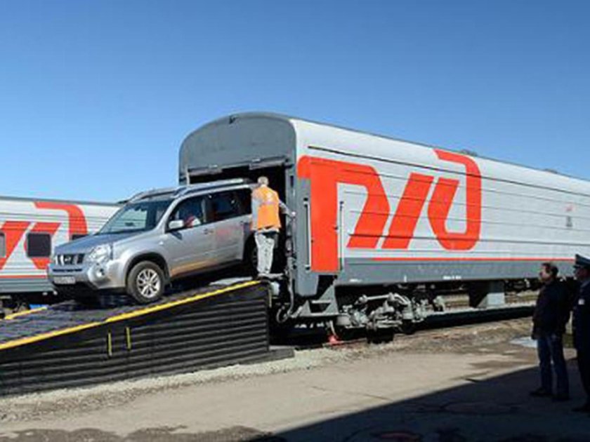 Вагон-автомобилевоз РЖД