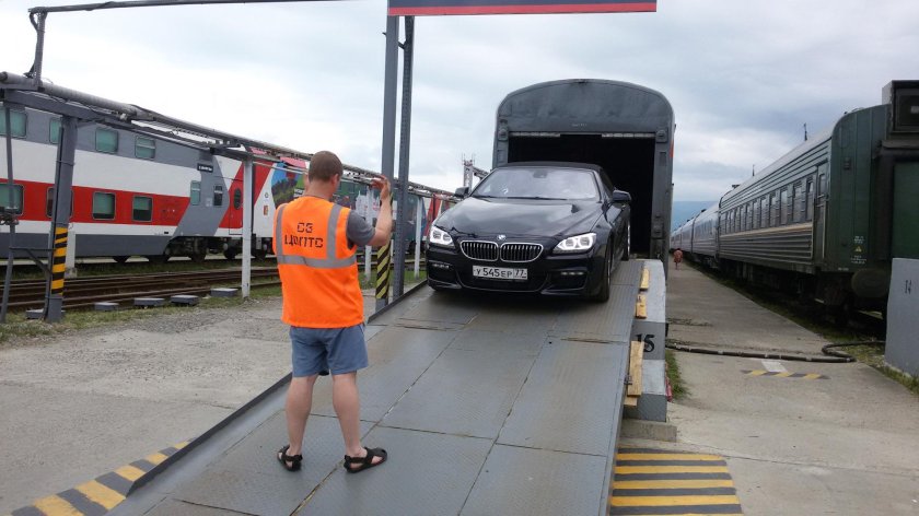 Вагон-автомобилевоз РЖД