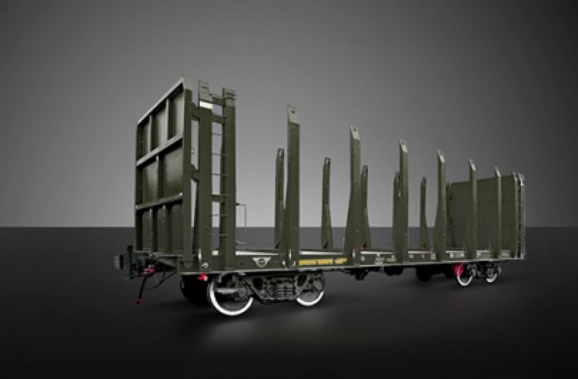 Модель 13-198 платформа-лесовоз