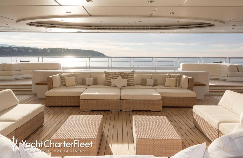 Яхта Абрамовича Eclipse внутри