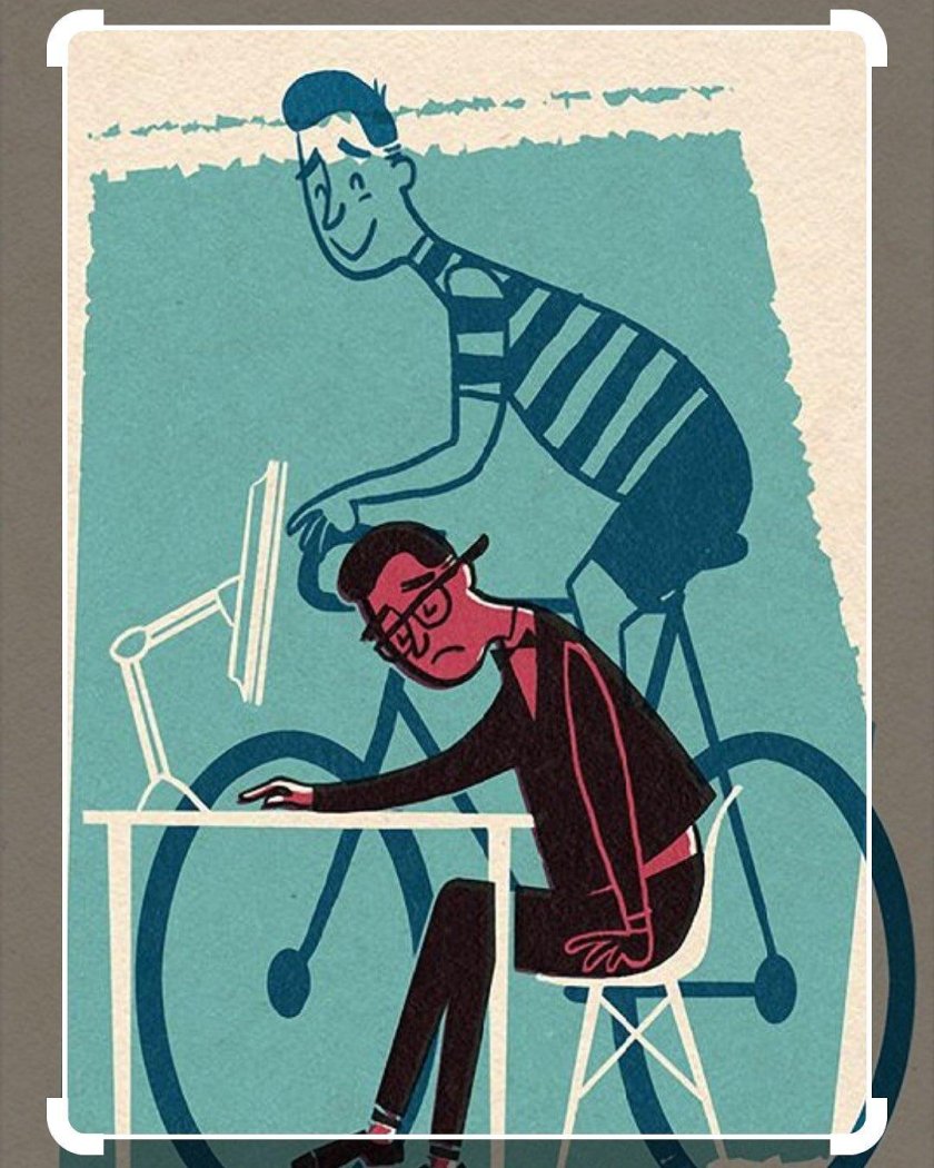 Постер велосипед