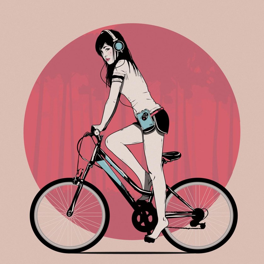 Велосипед иллюстрация