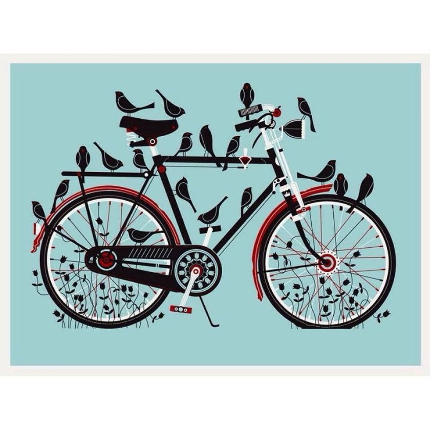 Стилизованный велосипед