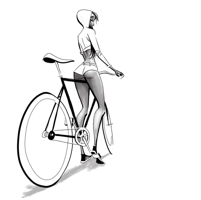 Велосипед скетч
