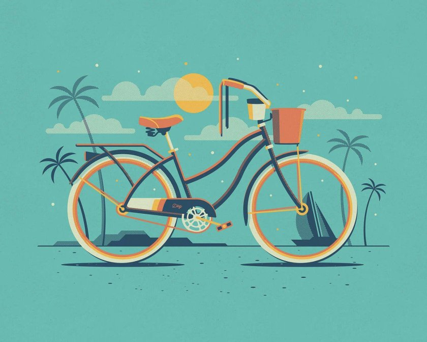Велосипед иллюстрация