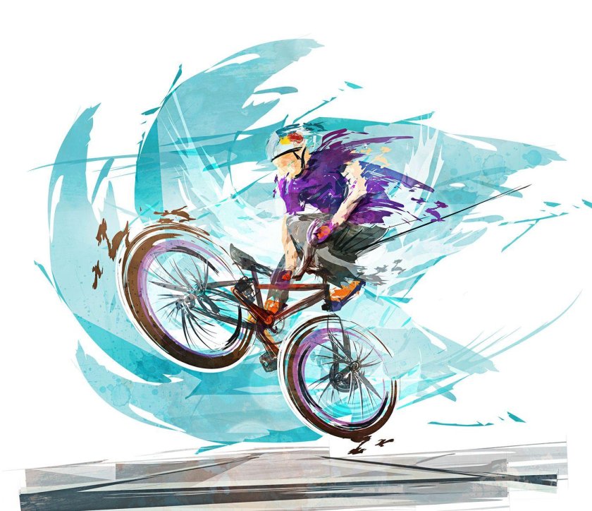 Велосипед Минимализм киберпанк