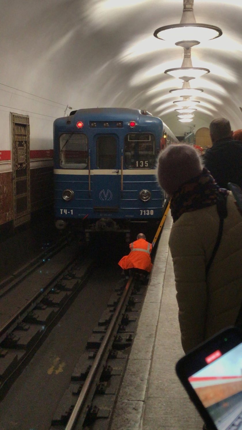 Поезда красной ветки СПБ