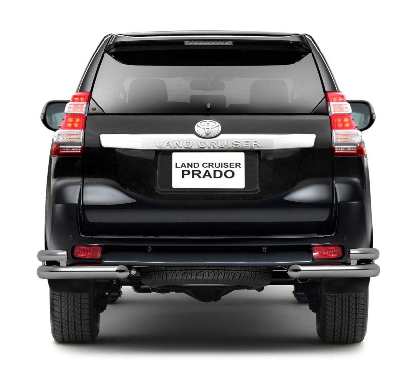 Защита заднего бампера Toyota Land Cruiser 150 Prado