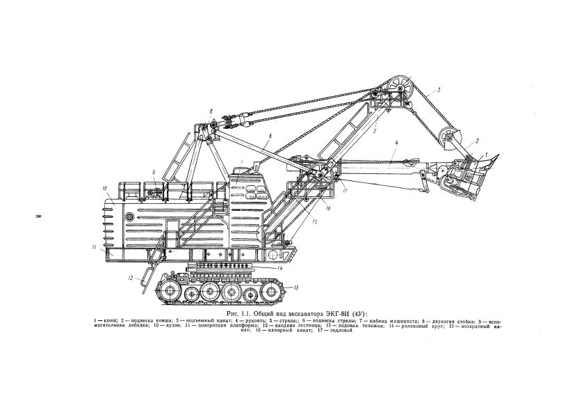 Схема экскаватора ЭКГ 8и