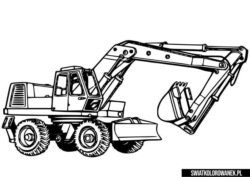 Раскраска экскаватор