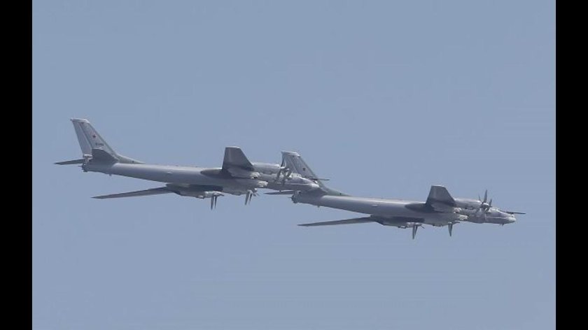 Ту 95 МС пуск ракеты