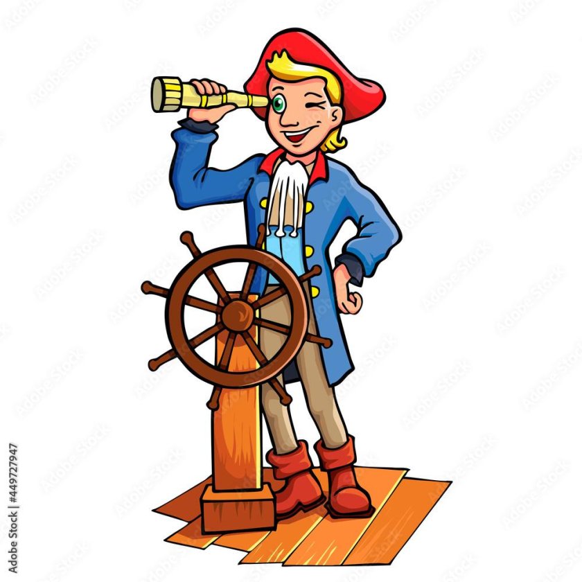 Моряк у штурвала