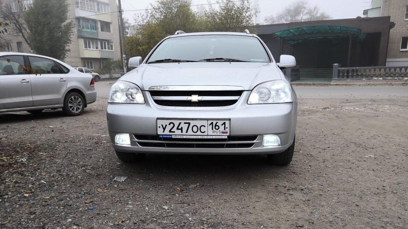 Лед противотуманки на Шевроле Лачетти