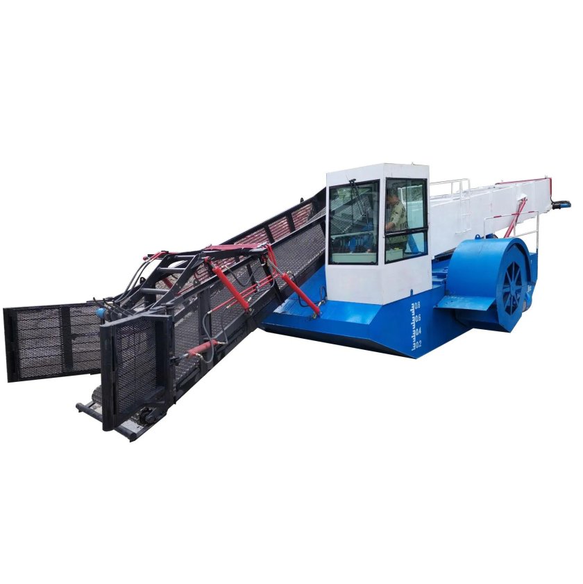 Катер для сбора мусора