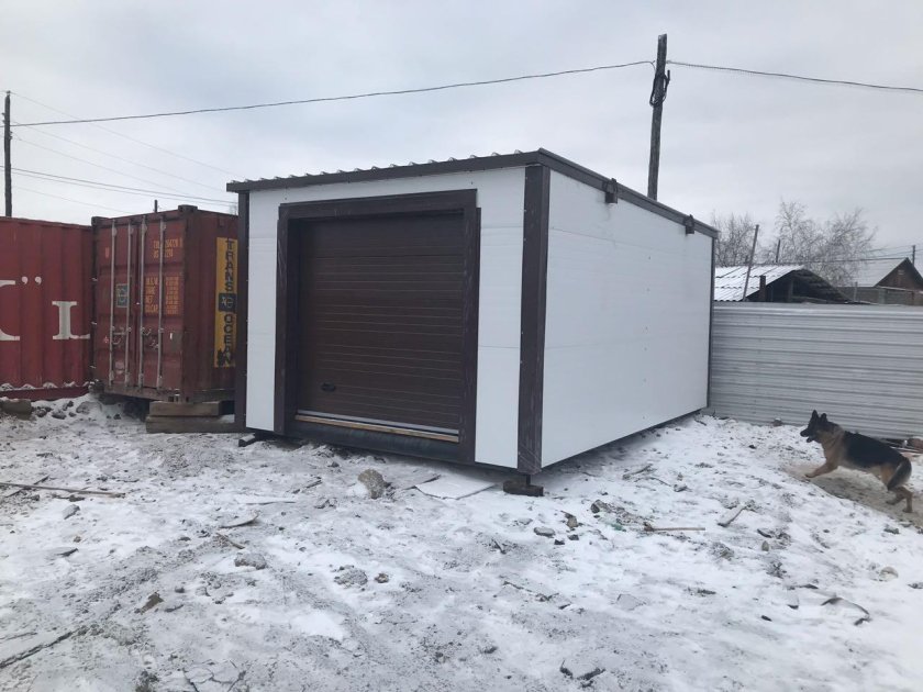 Гараж из сэндвич панелей