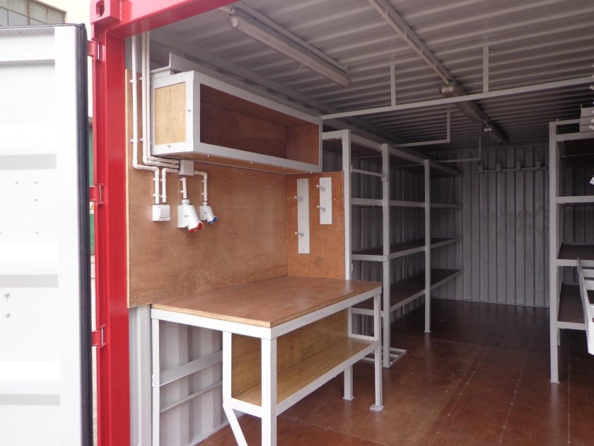 Мастерская из морского контейнера 20 футов